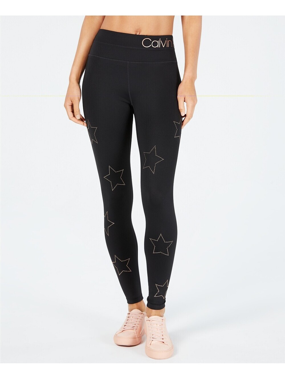 Calvin Klein Womens Star Studded High Waist Leggings Size XS